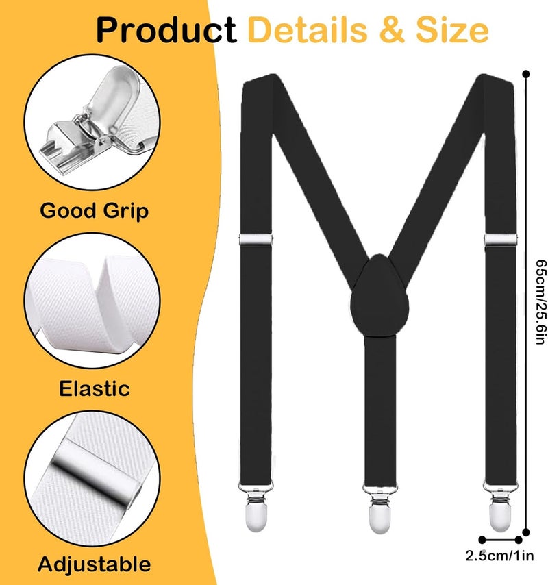 Royisafie Kids Suspenders Adjustable Y-Back Boys and Girls Suspenders Toddler Suspender for Wedding Halloween Cosplay - Image 2